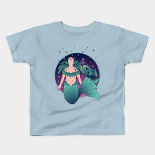 Mermaid and Angler Kids T-Shirt